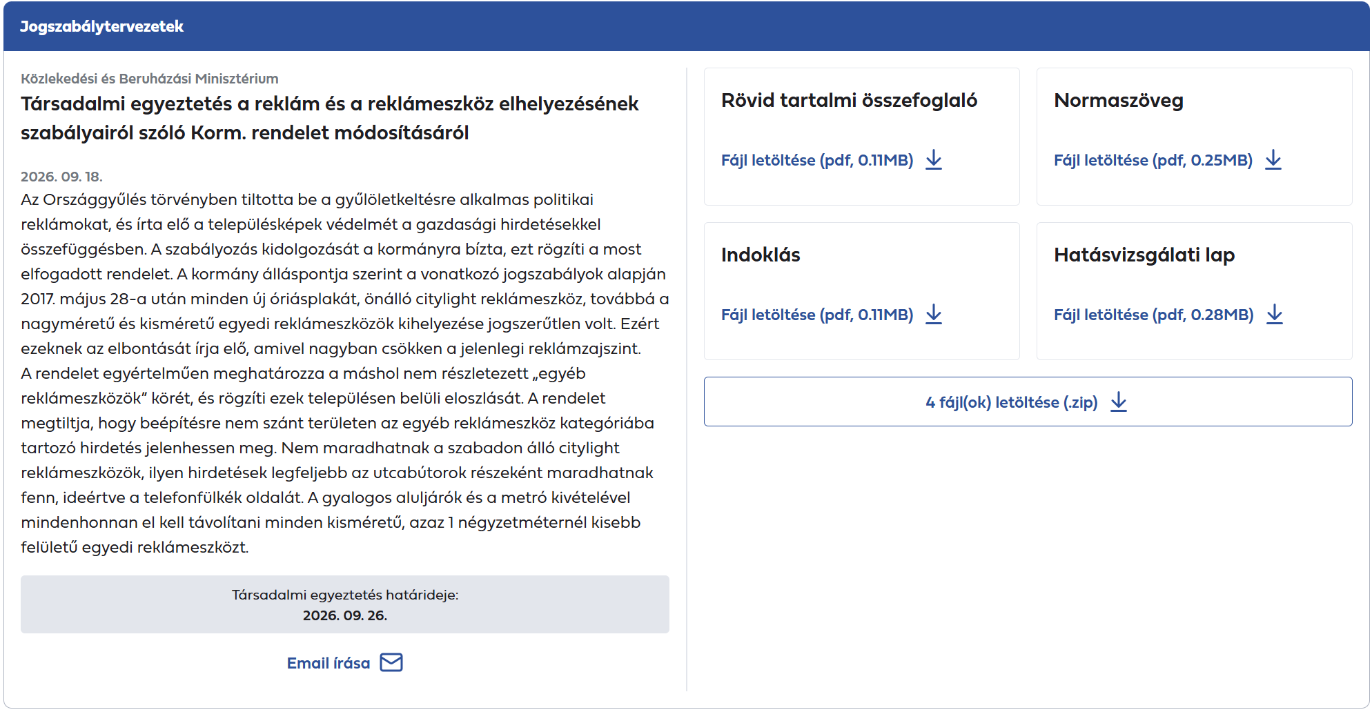 Társadalmi egyeztetésre bocsátották a Reklámrendelet módosításának tervezetét (1. rész)